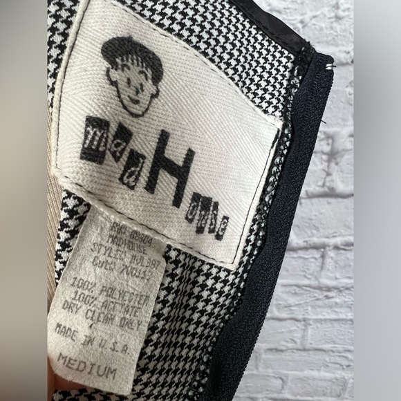 Y2K Houndstooth Mad House Dress size m - Picture 8 of 8